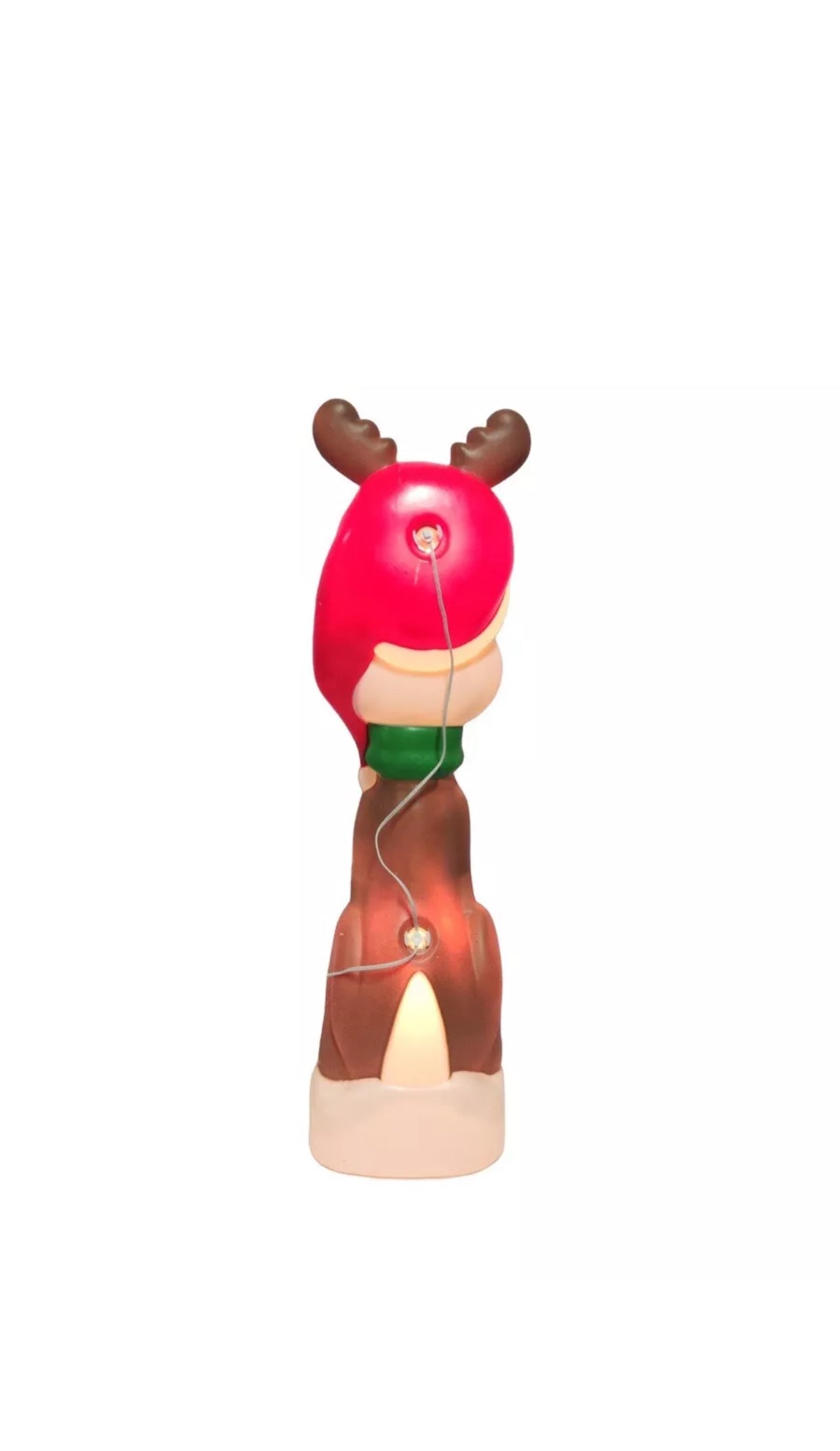 40” Lighted Blow Mold Reindeer Outdoor Christmas Decoration