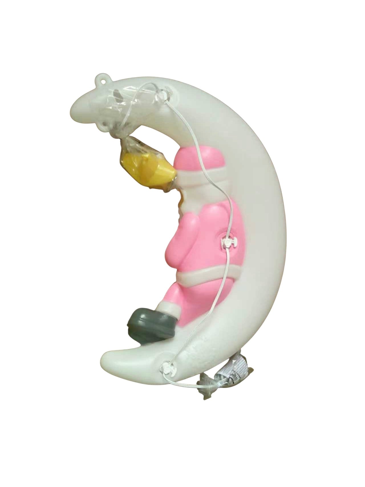 Pre-Orders Only Sleeping Santa On The Moon With List Christmas Home Holiday Decor Blow Mold 22.5”