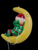 Christmas Holiday Decoration Lighted Elf On The Moon blow mold European Style