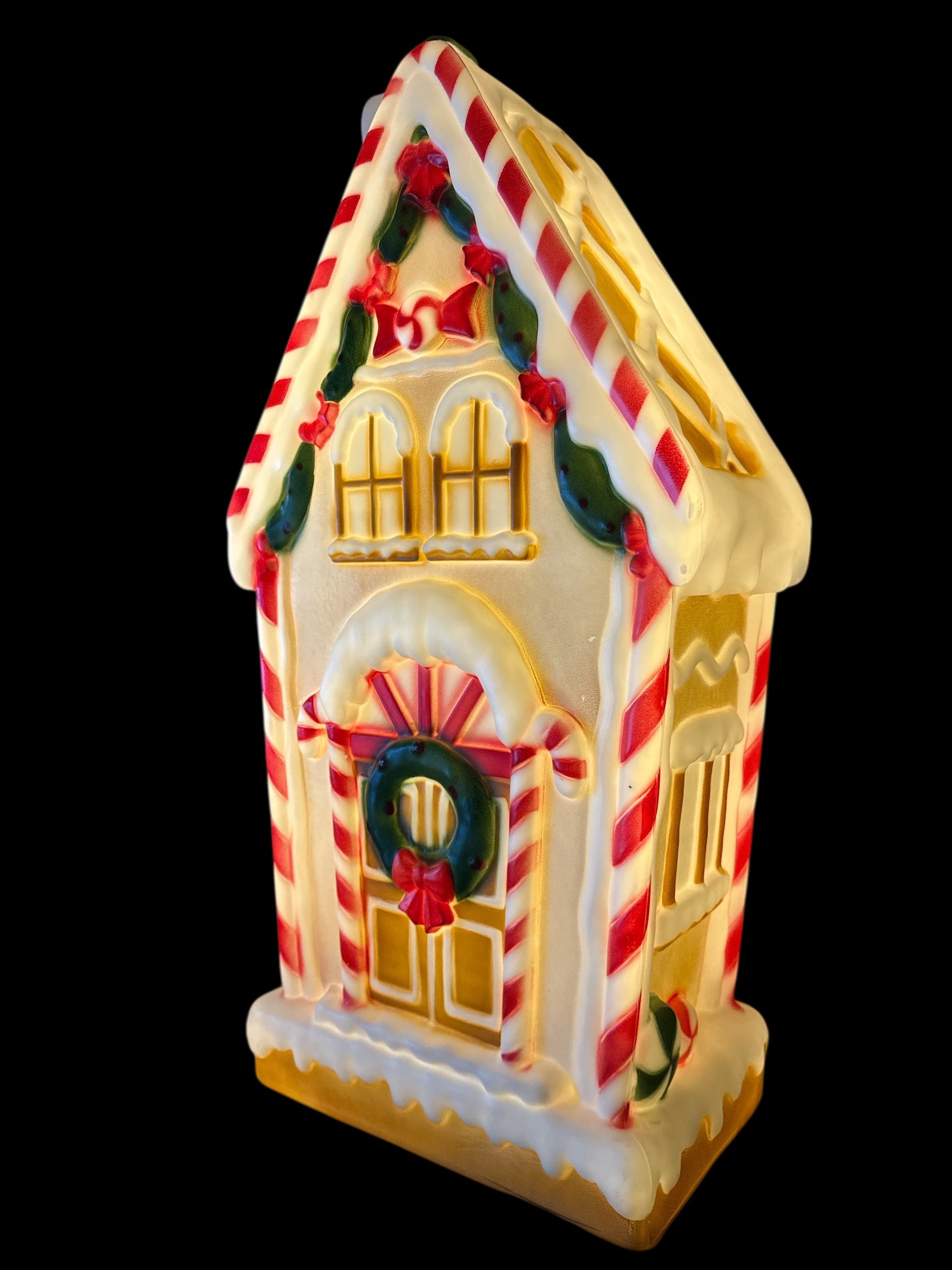 Christmas Blow Mold 36” Lighted Gingerbread House Home Holiday Decoration NEW